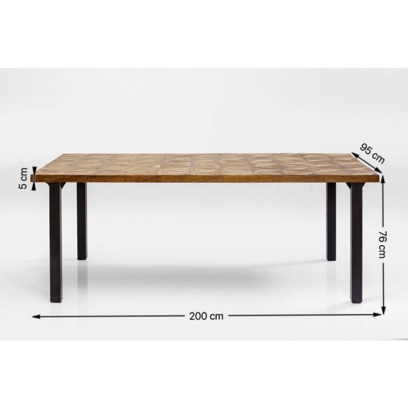 Illusion Table Gold 200x95cm